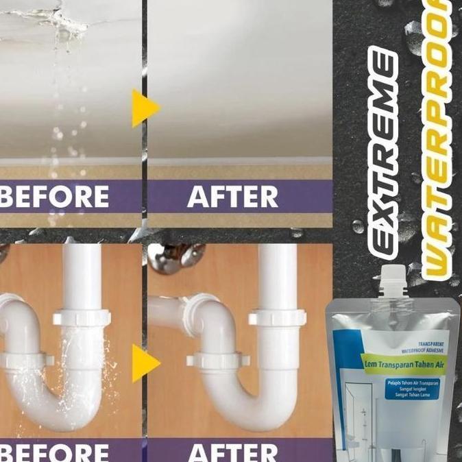 Pageup- Onkac Transparan Anti Bocor Kuas Cat Ltp-Lem Lem Pelapis Perekat Waterproof+Kuas Original Pe