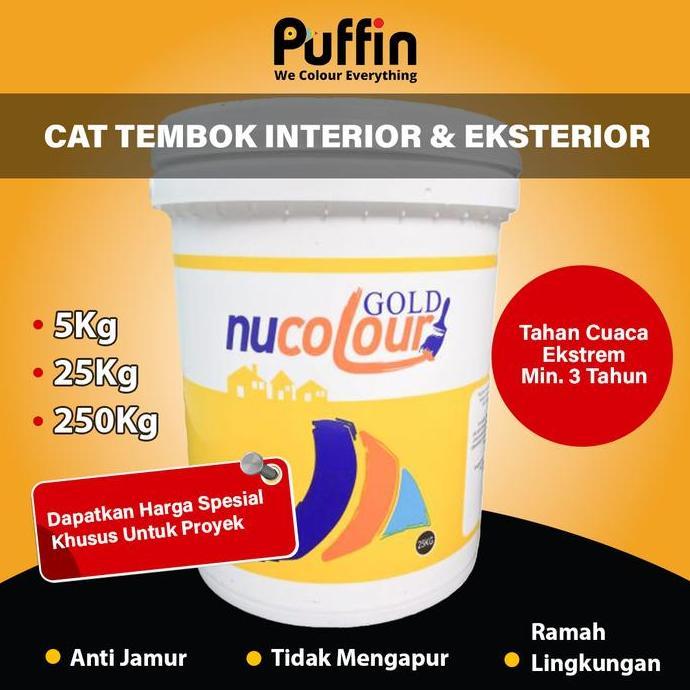 Pageup- Cat Tembok Interior Nucolour Gold 5 Dan 25 Kg