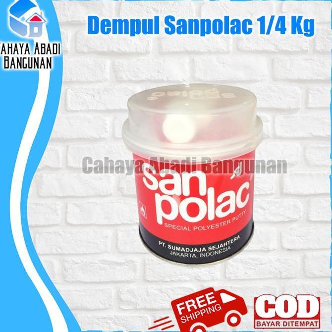 Pageup- Dempul Sanpolac 250 Gr | Dempul Besi Cat Mobil / Kayu / Mebel