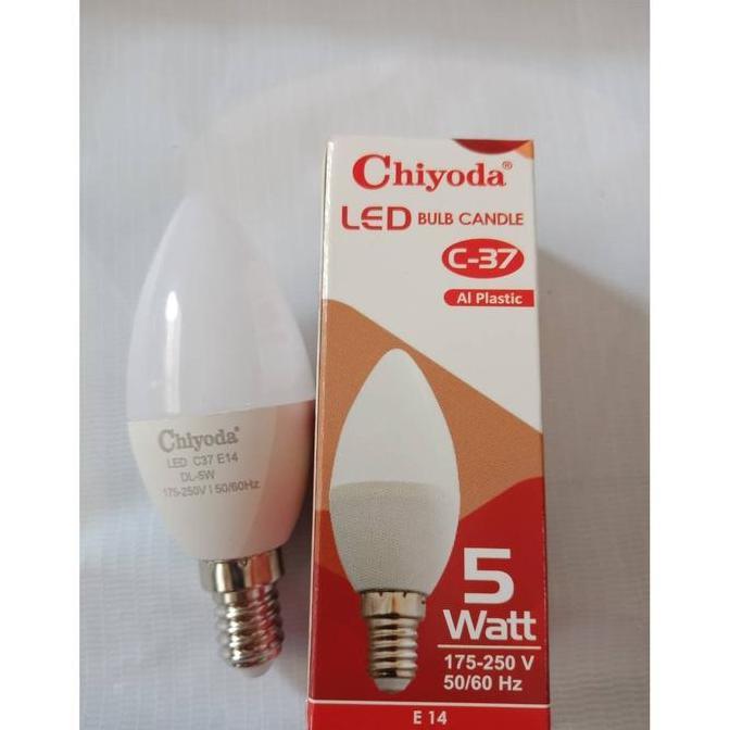 Lansungkirim- Lampu Candle Led Chiyoda E14 Lampu Jantung Led Chiyoda 5W 5Watt Putih