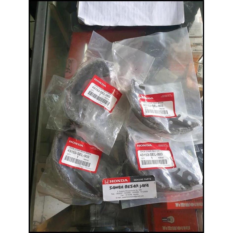 TERBARU BRAKE SHOE - TROMOL KAMPAS KANVAS REM TANGAN BELAKANG HONDA CITY GD8 IDSI 2003 2004 2005 200