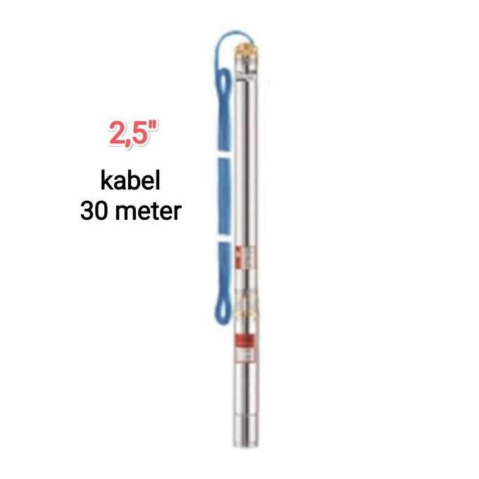 Pompa Satelit Submersible Pump 2,5" NASIONAL MC + Kabel Biru 30M