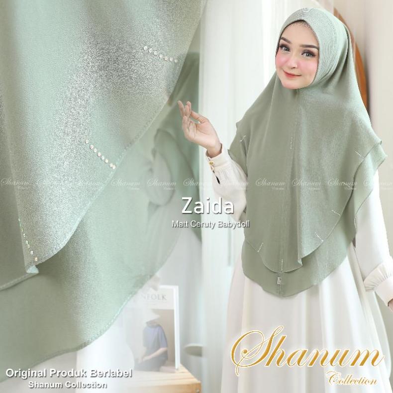 HOT JILBAB SYARI ZAIDA KHIMAR 2 LAYER JUMBO JILBAB SYARI KERUDUNG JUMBO CERUTY BABYDOLL