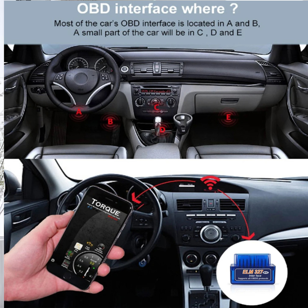 Scanner Mobil OBD2 Bluetooth ELM327 OTOHEROES