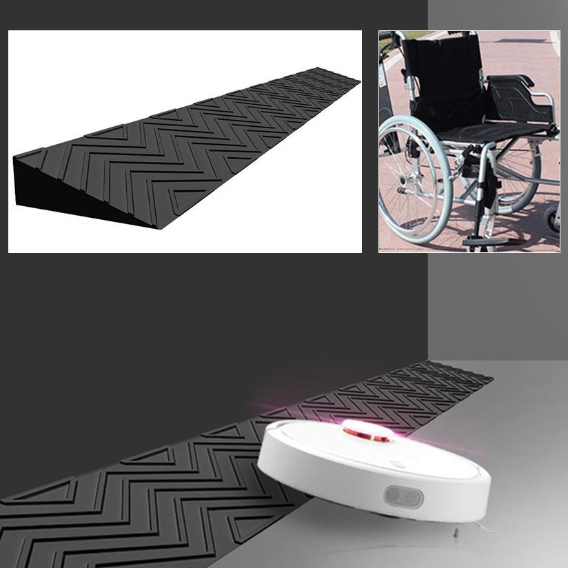 Papan Tanjakan Karet Sepeda Motor / Pijakan Motor Wheelchair Rubber Ramp Ramp Dari Curb Ramp / Tanja