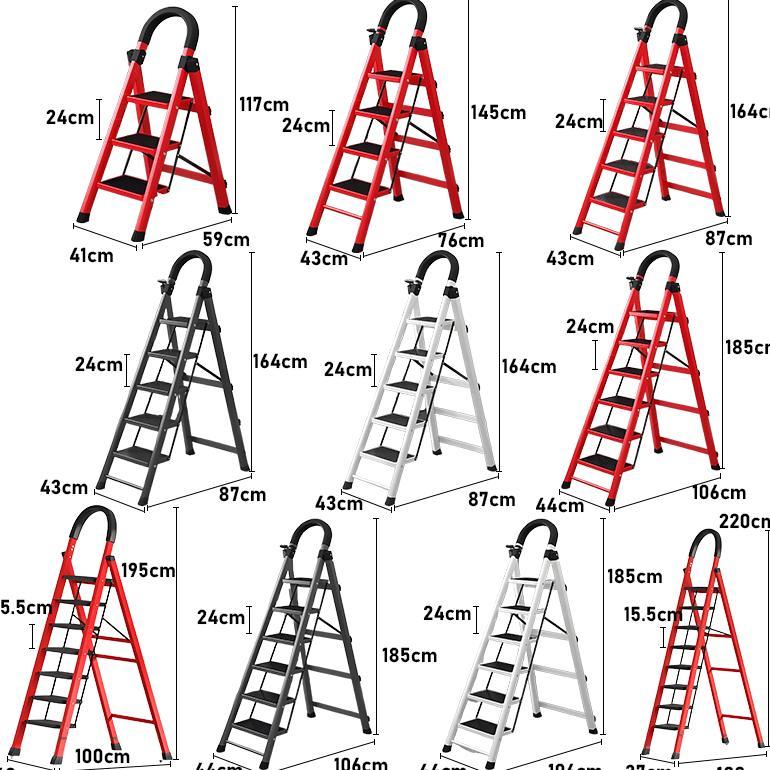 Tangga Tangga lipat aluminium Dilapisi bubuk premium tangga lipat aluminium tangga lipat tangga