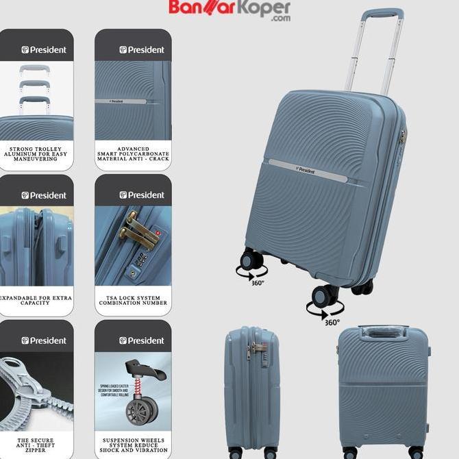 President 1918 Original Koper 28 Inch Hardcase Anti Pecah
