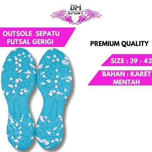 BIOTECHBOX OUTSOLE SEPATU FUTSAL TURF | BAWAHAN SEPATU FUTSAL GERIGI LAPANGAN SINTETIS | SOL SEPATU 