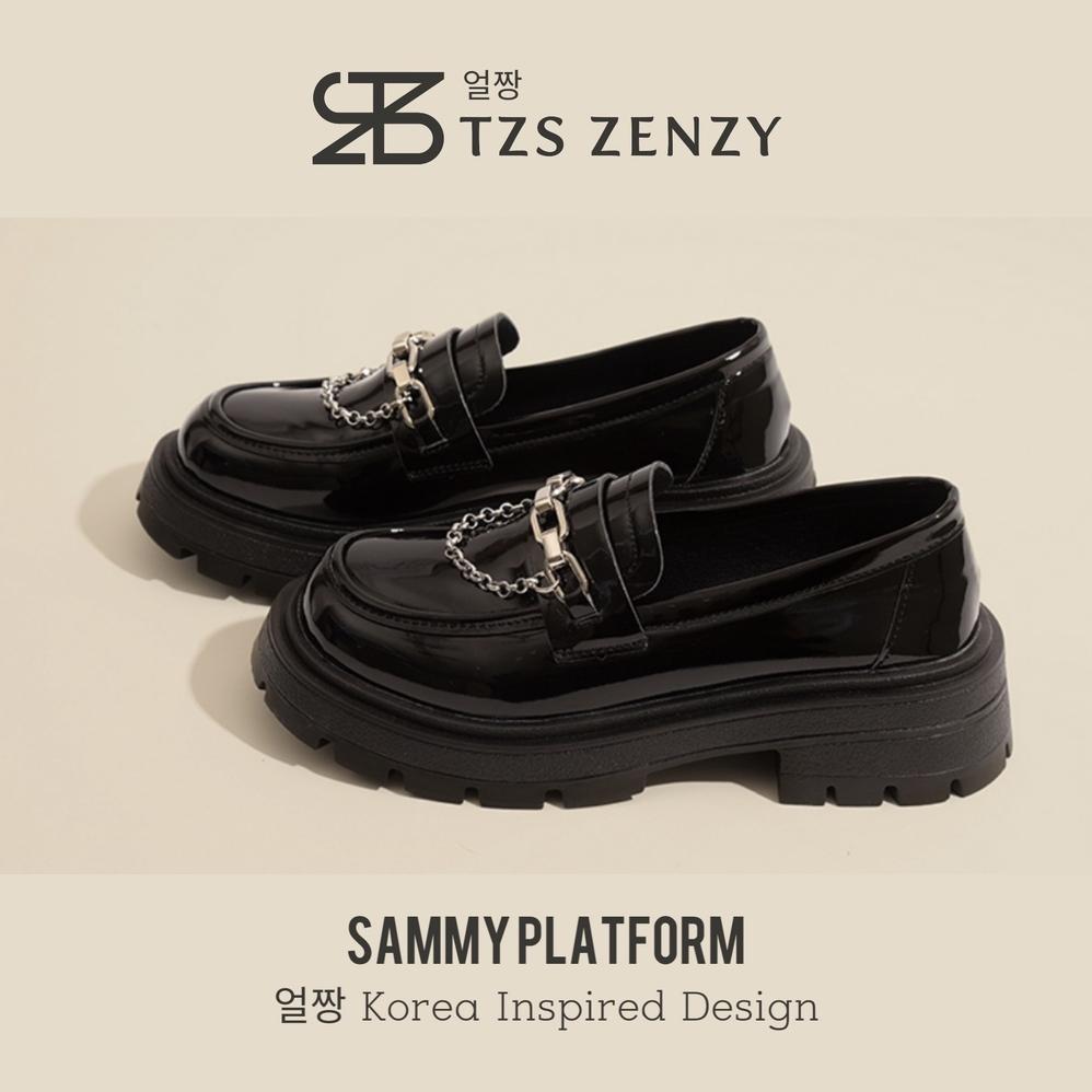 Original Tzs Zenzy Sammy Platform - Sepatu Platform Wanita - Sepatu Loafers Wanita - Sepatu Docmart 