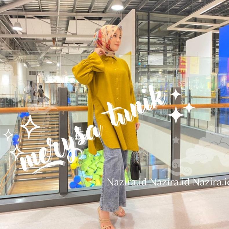 EXCLUSIVE ZR SLIT TUNIK - AQILA SLIT TUNIK BELAH SAMPING LONG JUMBO WANITA TERBARU