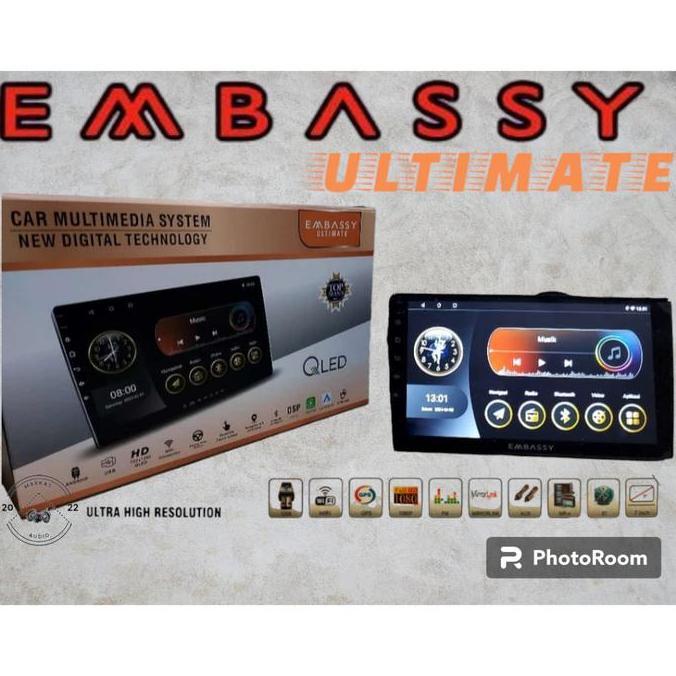 ZYL Head Unit Android Embassy 9 Inch Memory 2 / 32 Carplay Android Auto