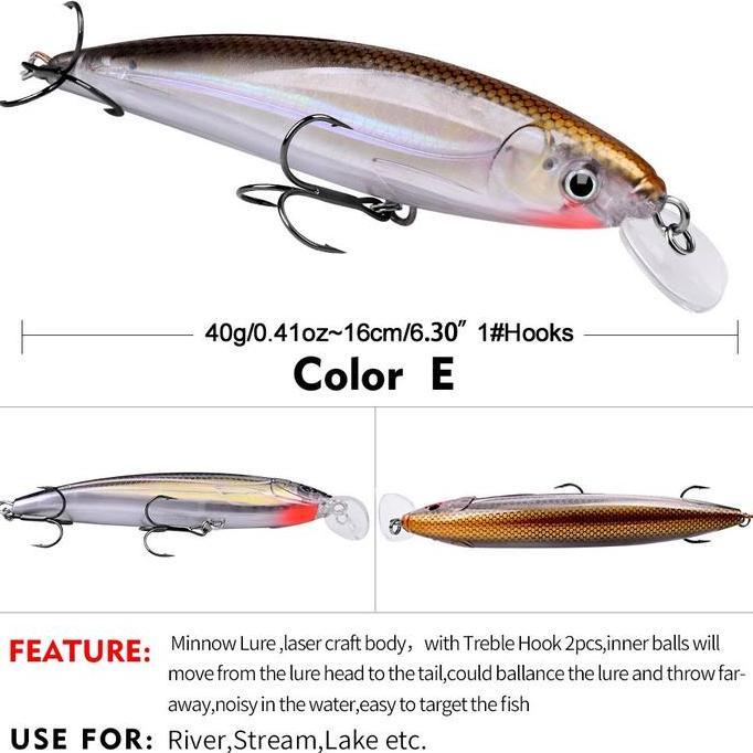 Procedere- Proberos Umpan Pancing Lure Minnow Floating 40G / 16Cm Mn056