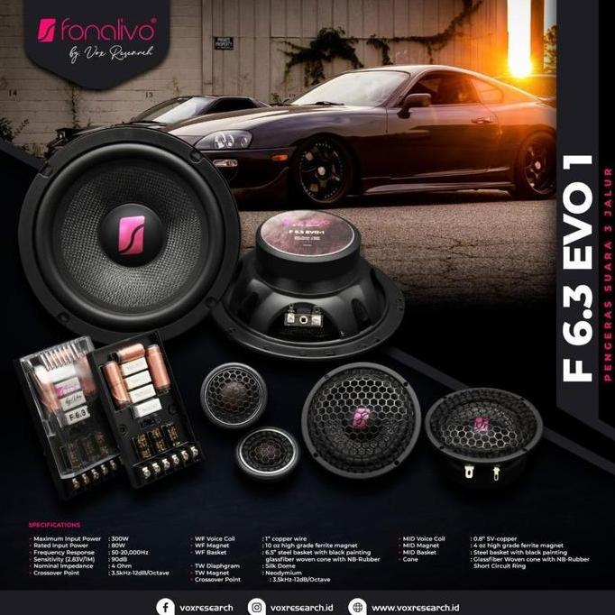 Speaker 3 Way Vox Fonalivo F6.3 EVO By Vox Research