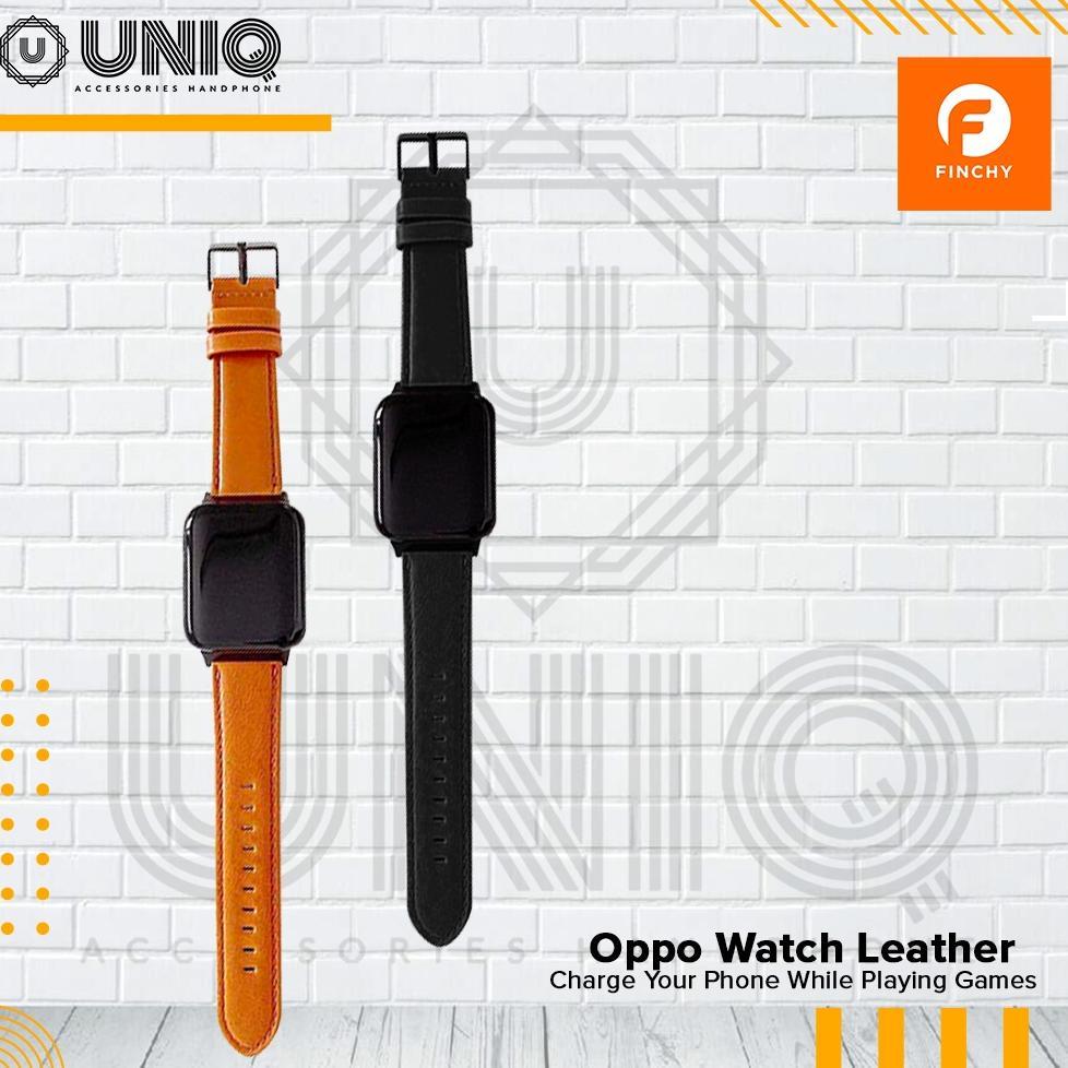 Strap Leather OPPO Watch 41mm 46mm Strap Tali Jam Kulit Asli Oppo Watch 41MM 46MM