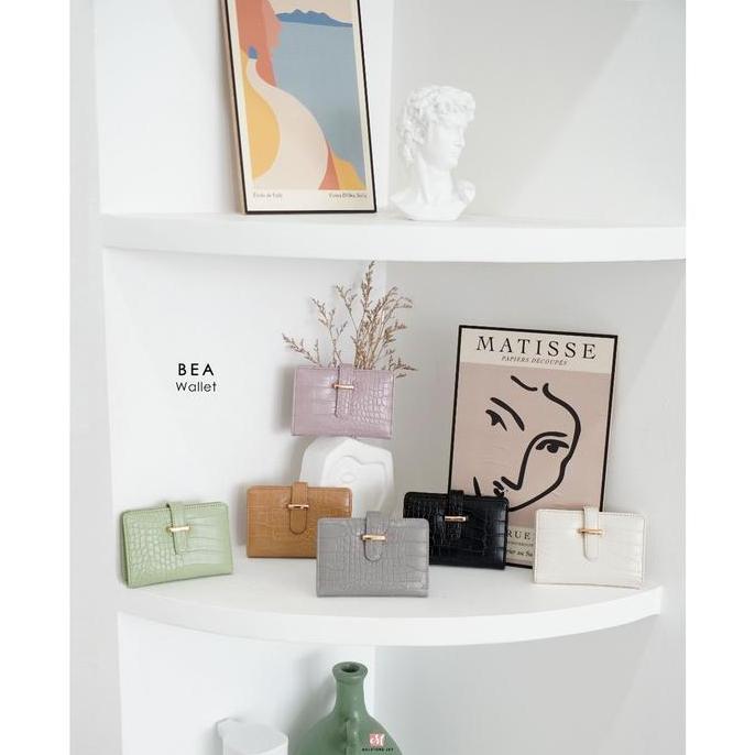 Damelia Melstore JKT Bea Wallet Dompet Wanita Croco Viral Dompet Koin & Kartu Lipat Fungsional