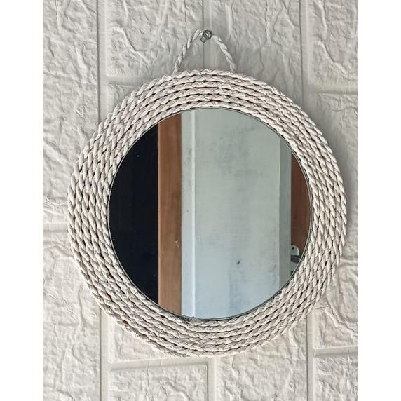 Cermin Kaca Aesthetic Dekorasi Hias Dinding Cermin Bulat Gantung
