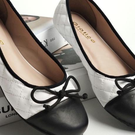 Cuci Gudang Sepatu Kerja Kantoran Santai Wanita Flat Shoes Pita Gratica Ap 90