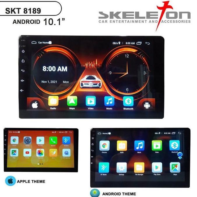2 Din Head Unit Android 10 Inch Skeleton 8189 Double Din Bluetooth Gps Mirrorlink