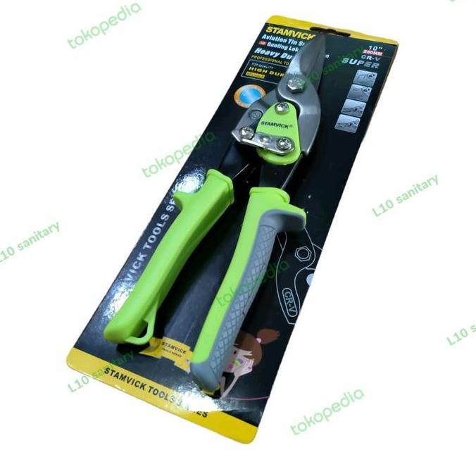 STAMVICK GUNTING BAJA RINGAN / Gunting Holo Baja Ringan Kawat Seng SUPER STAMVICK CRV HD 10"