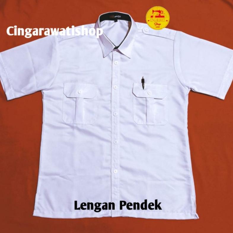 Promo Kemeja Pdh Putih Pns Pria Baju Pns Putih Pria Seragam Pns Putih Pria Kerah Dalam Hitam Baju Di