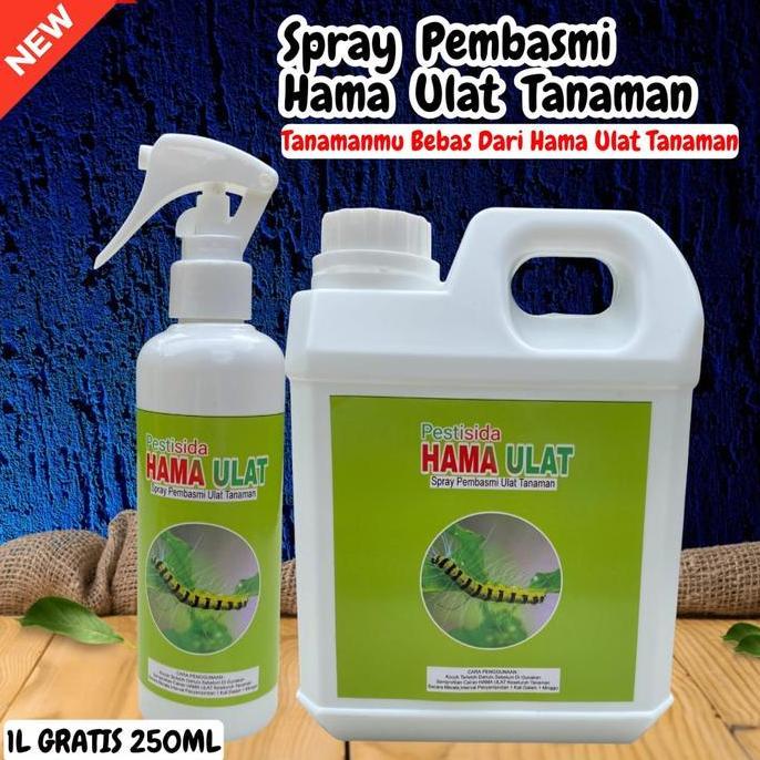 HARIWIJAYA_GONDANG - PESTISIDA SPRAY PEMBASMI HAMA ULAT TANAMAN | ULAT BULU | 1 LITER+250ML