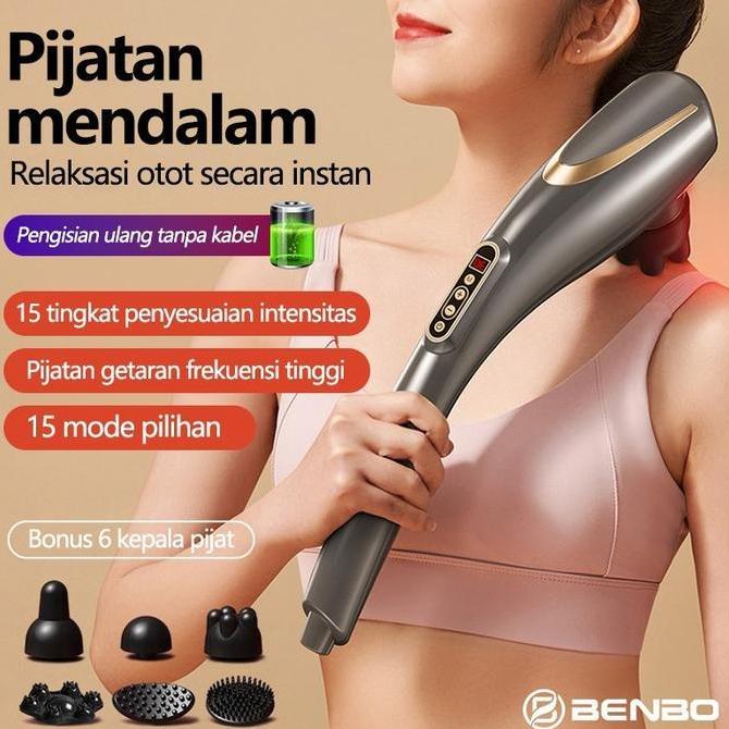 hutavia_store - benbo produk barutongkat pijat elektrik/tongkat pijat lumba-lumba/pijat punggung mul