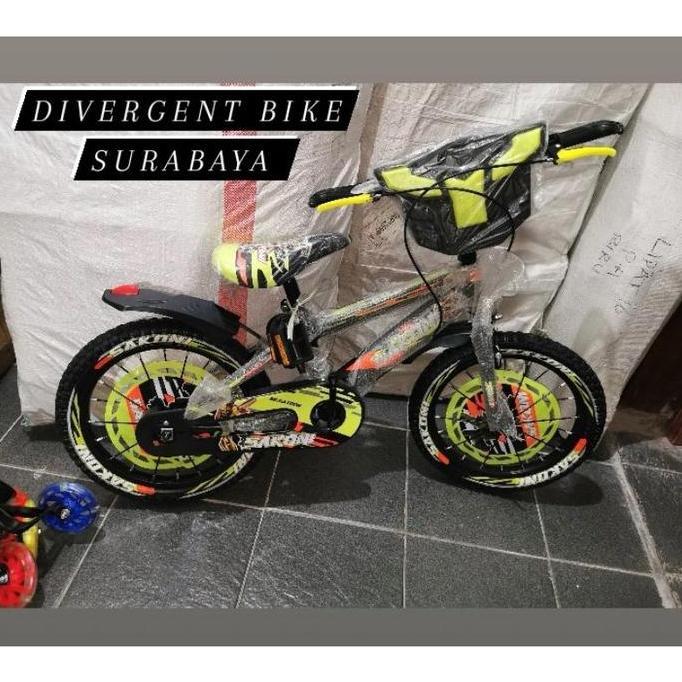 SEPEDA ANAK BMX UKURAN 12 / 16 /18 SAKONI MEGATRON BAN 2.4 LAMPU MUSIK