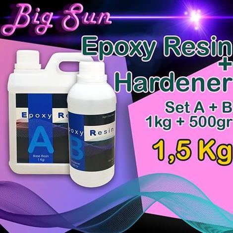 Epoxy Resin Set A+B / Epoxy Resin Bening 1,5 Kg