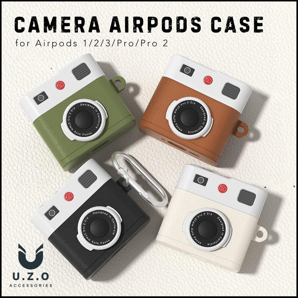 Airpods Case 1 / 2 / 3 / PRO Earphone Cover Silikon Pelindung Casing Apple Earbuds Insta Retro CAMER