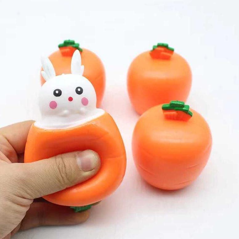 Promo [Fafafa] Mainan Squishy Kelinci Wortel Antri Stress Lucu