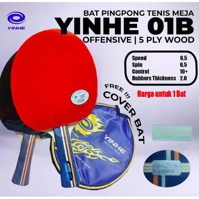 BEBAS ONGKIR - Bet Tenis Meja Pingpong Yinhe 01B / Bet Tenis Meja Yinhe Original Ball
