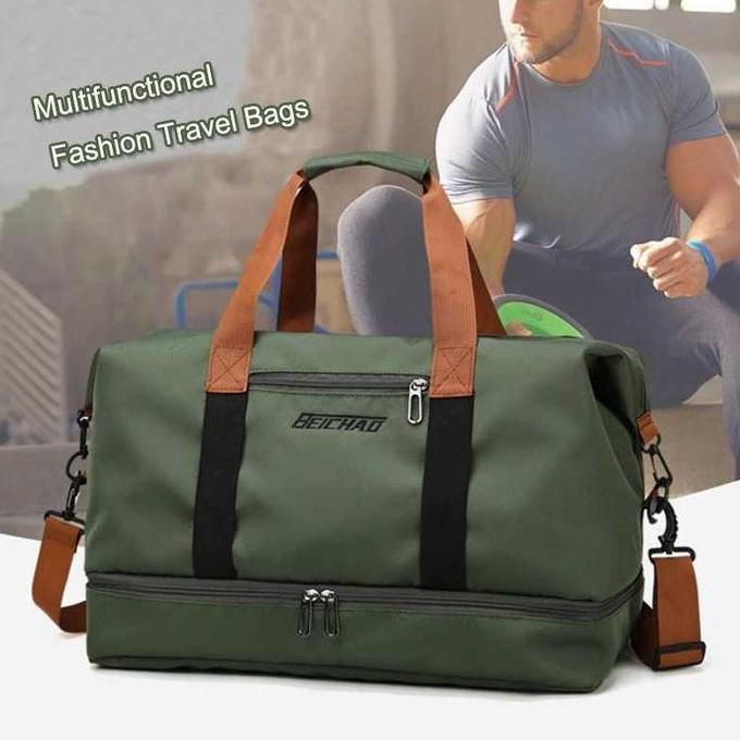 Tas Duffel Jinjing Pria Wanita Tas Gym Olahraga Travel Bag Traveling