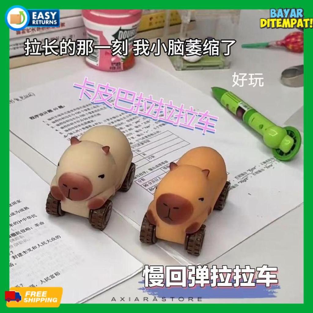 Promo [Fafafa] Mainan Squishy Capybara Mobil / Mainan Anak Capybara Mobil