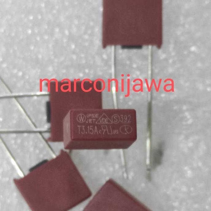Ready stock Fuse 3,15A 250V kotak T3,15A 250Vac