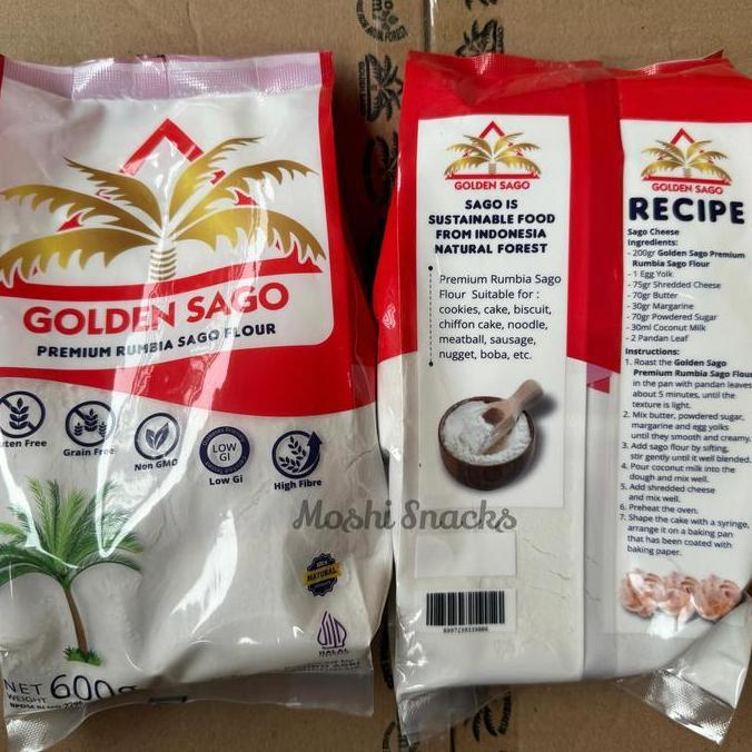 Sagu Rumbia Asli Bangka 600gr / Tepung Sagu Rumbia Kiloan