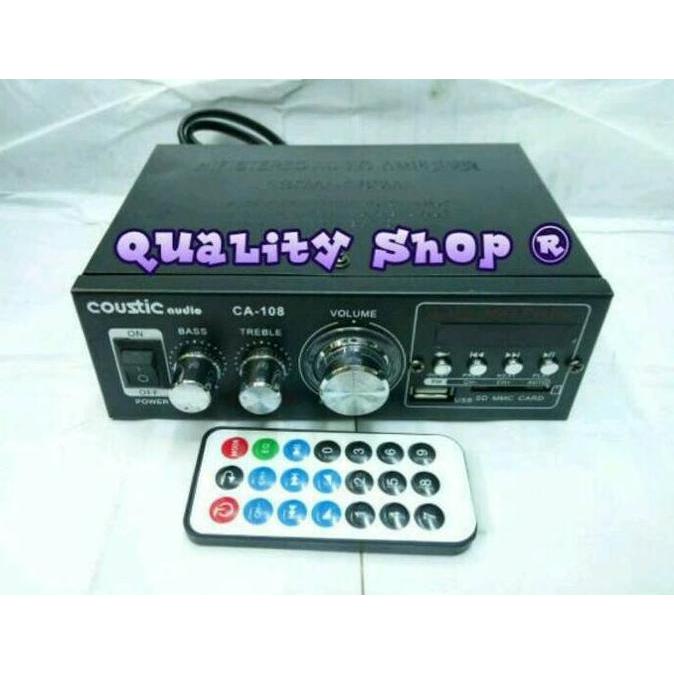 POWER AMPLIFIER COUSTIC CA-108 AC/DC 4 CHANNEL