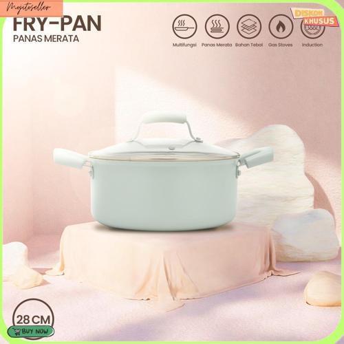 Panci 1 Pcs  Tutup Kaca Serbaguna Panci Set Lengkap Stainless Steel Harga Grosir