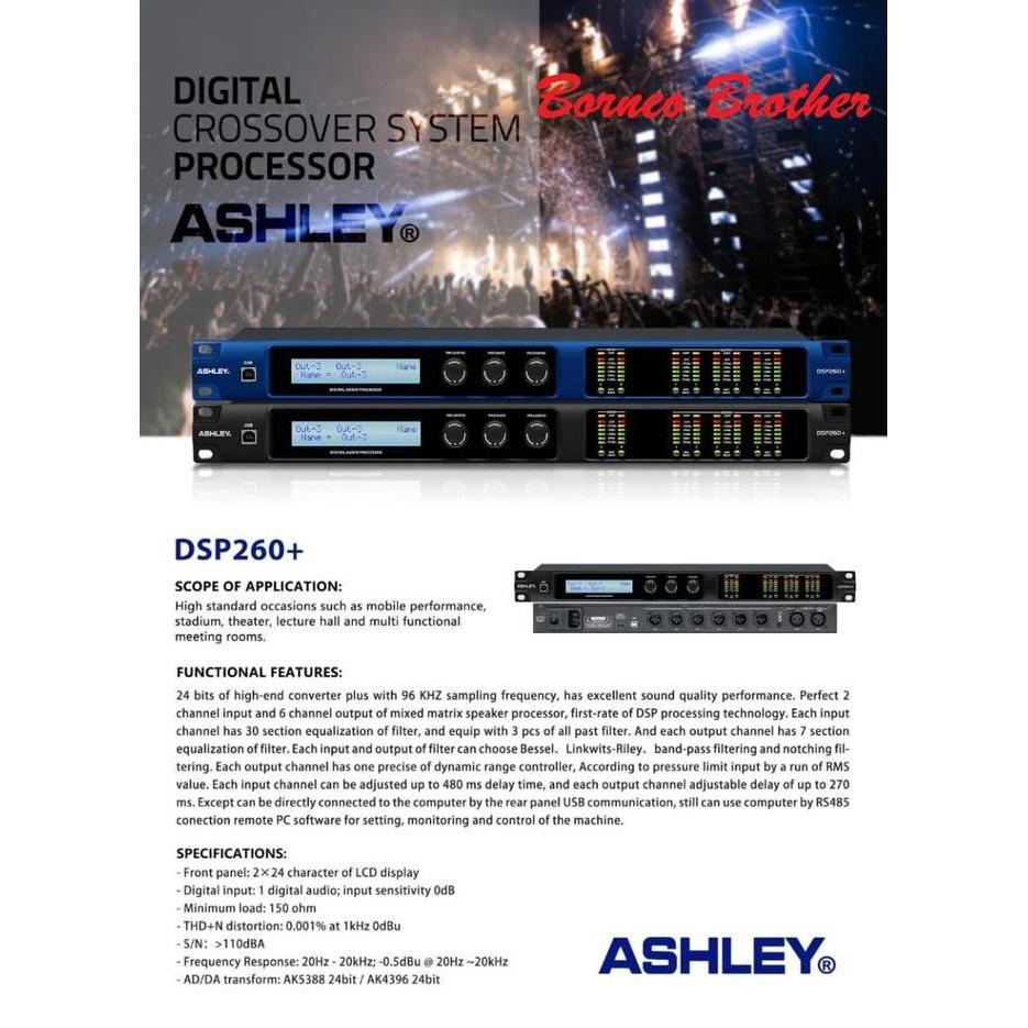Promo Speaker Management Ashley Dsp 260+ Dsp260+ Original Dlms 2In / 6Out Cod