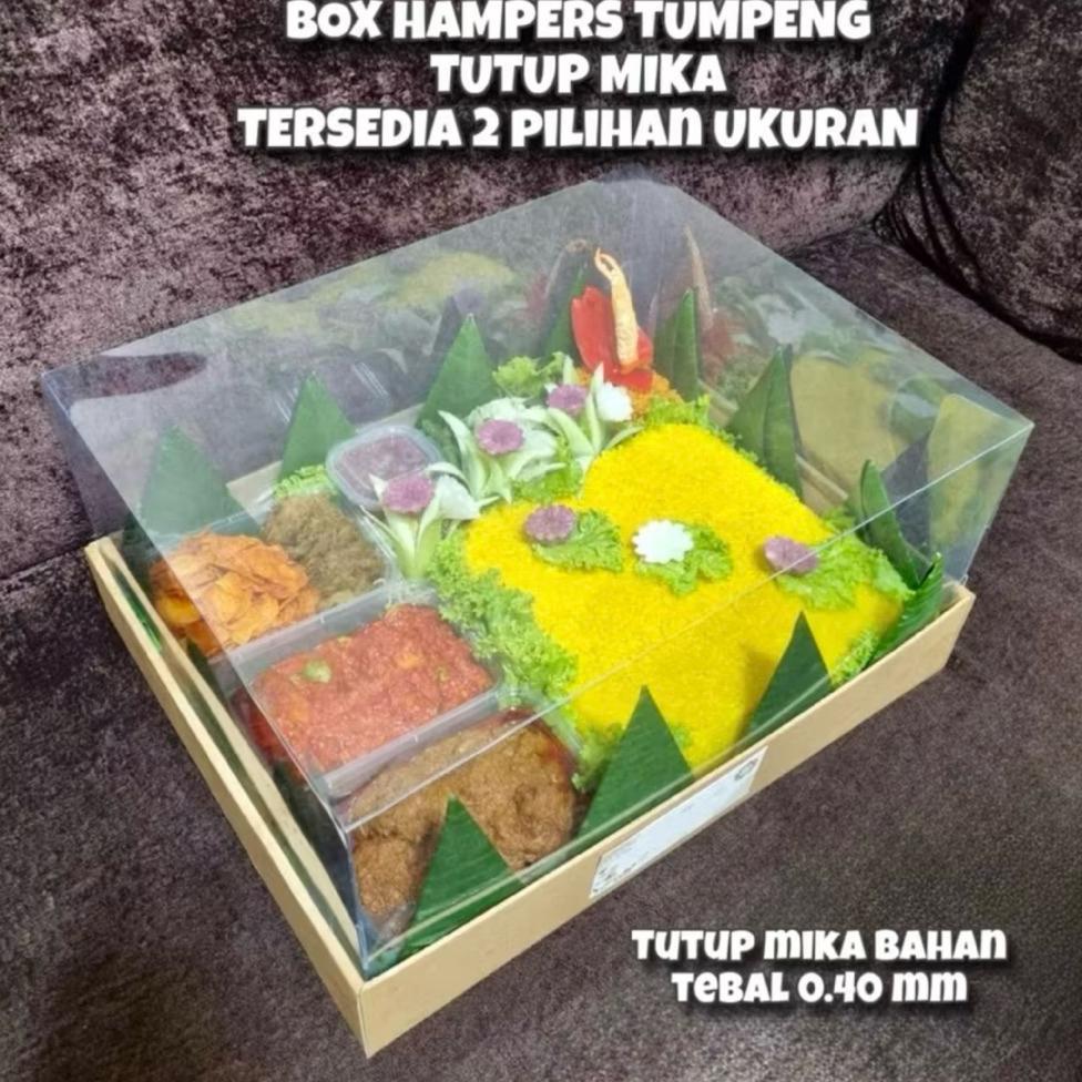 Dus Nasi Tumpeng Size Besar 2 Ukuran | Dus Hampers Tumpeng Tutup Mika | Box Catering Nasi Tumpeng Ju