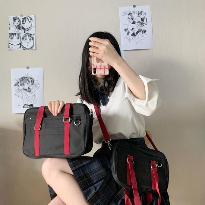 SBCA hq tas sekolah jepang selempang bahu japan school bag seifuku