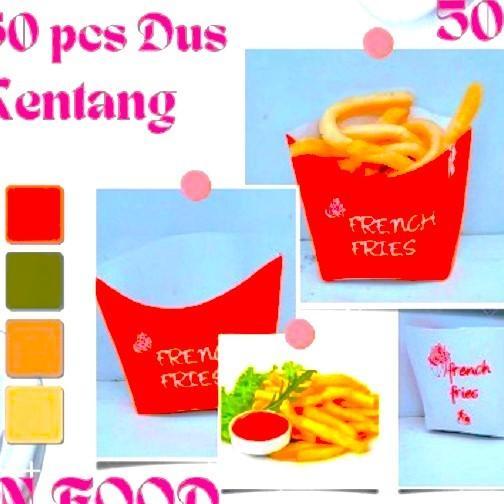 Box French Fries - Dus French Fries Kecil - Dus Kemasan Kentang Goreng