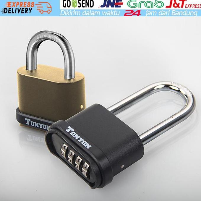 AYOBAKUL Gembok Kunci Gembok Angka Kombinasi 4 Digit Anti Air For Pintu Garasi