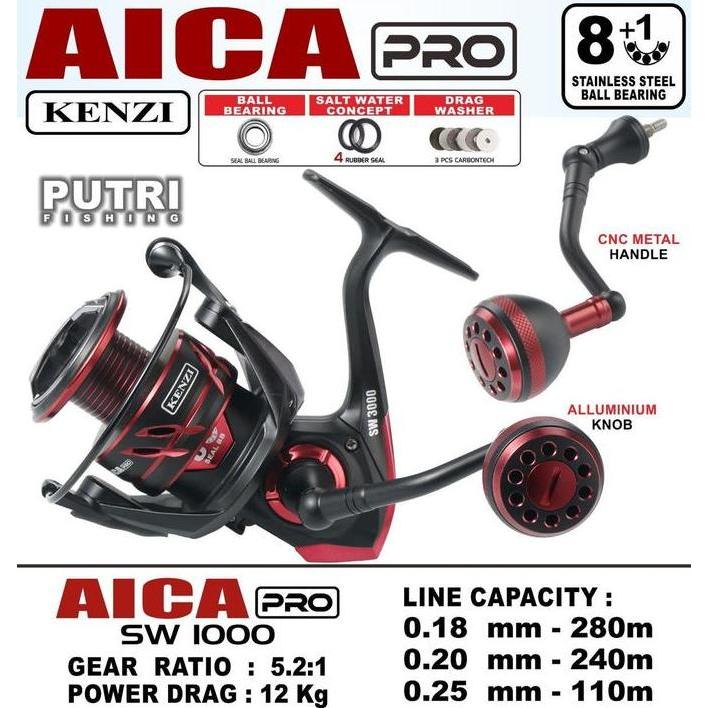 REEL KENZI AICA PRO SW 1000 2000 3000 SPINNING
