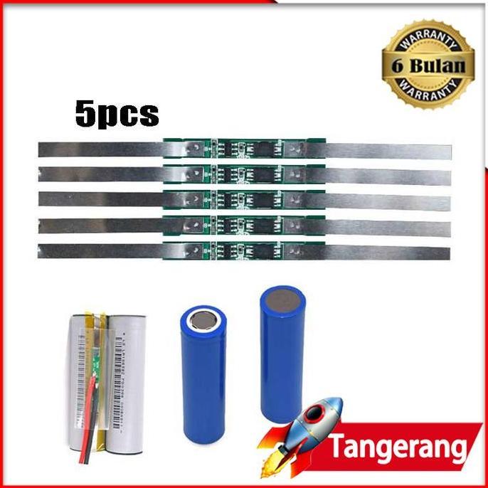 MIMUNASA 5pcs BMS 1S Modul Pelindung Batre Lithium 18650
