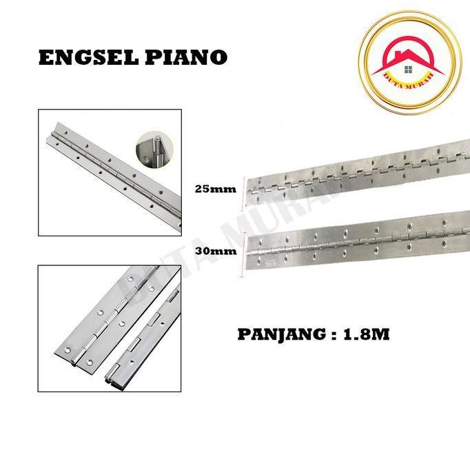 AYOBAKUL Engsel Piano 1.8 Meter / Engsel Lemari besi dapur / Engsel Lemari Per 1.8M