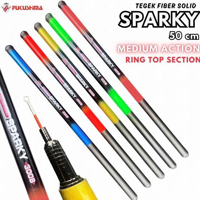 NEW Joran Tegek Gabus Kaku Fiber Solid Ruas Pendek 50 cm Bendera Giant Flag Fukushima Sparky