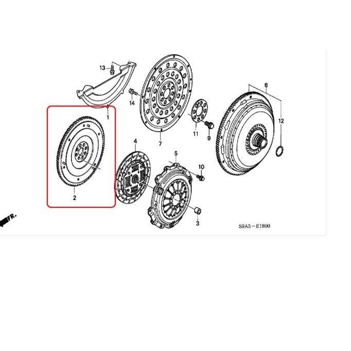 RODA GILA / FLYWHEEL CRV MANUAL 2002-2006 Original