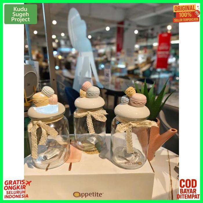 Exclusive Toples Kaca Macaroon Informa/Toples Kue Lebaran