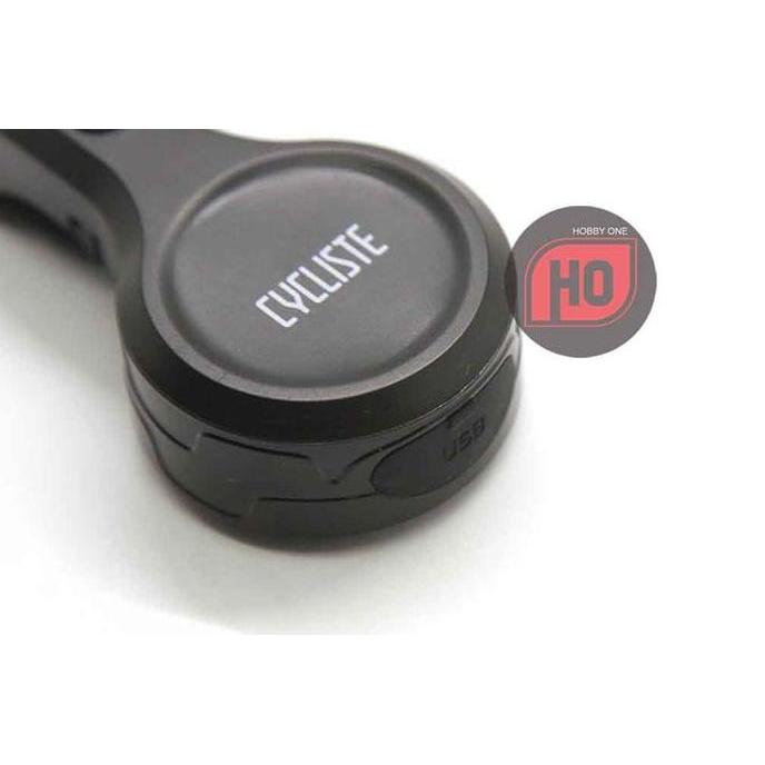 CYCLISTE BICYCLE HORN ALARM Bell Electric Maxi USB Black - Bel Sepeda
