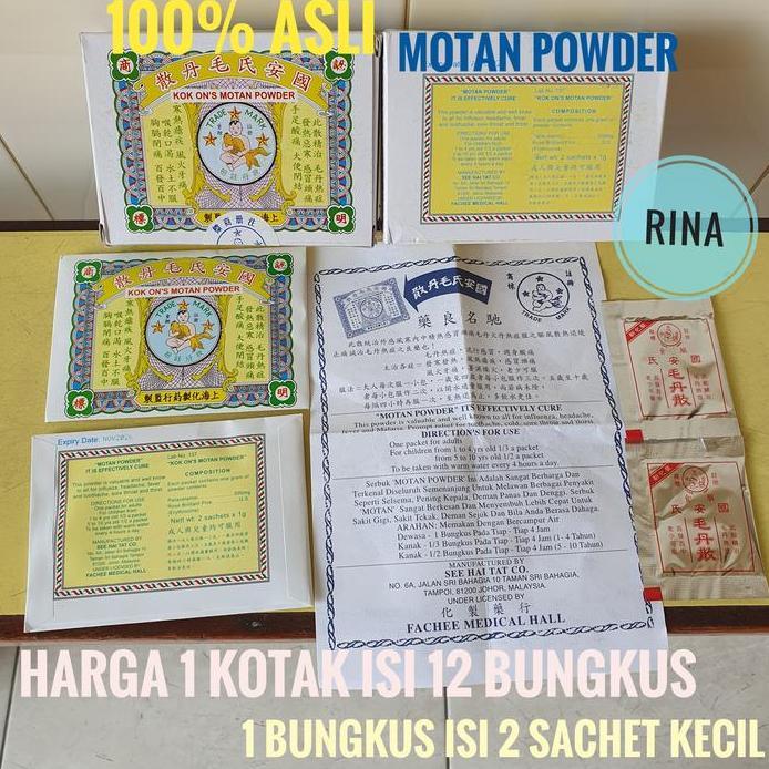 Ready Motan Powder Motansua / Mo Tan Sua Original Obat Demam Anak dan Dewasa